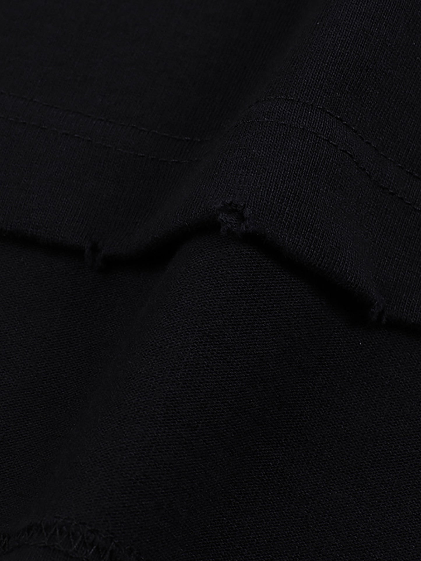 Hand-frayed T-shirt - Bigger The Dumbells, Bigger The...