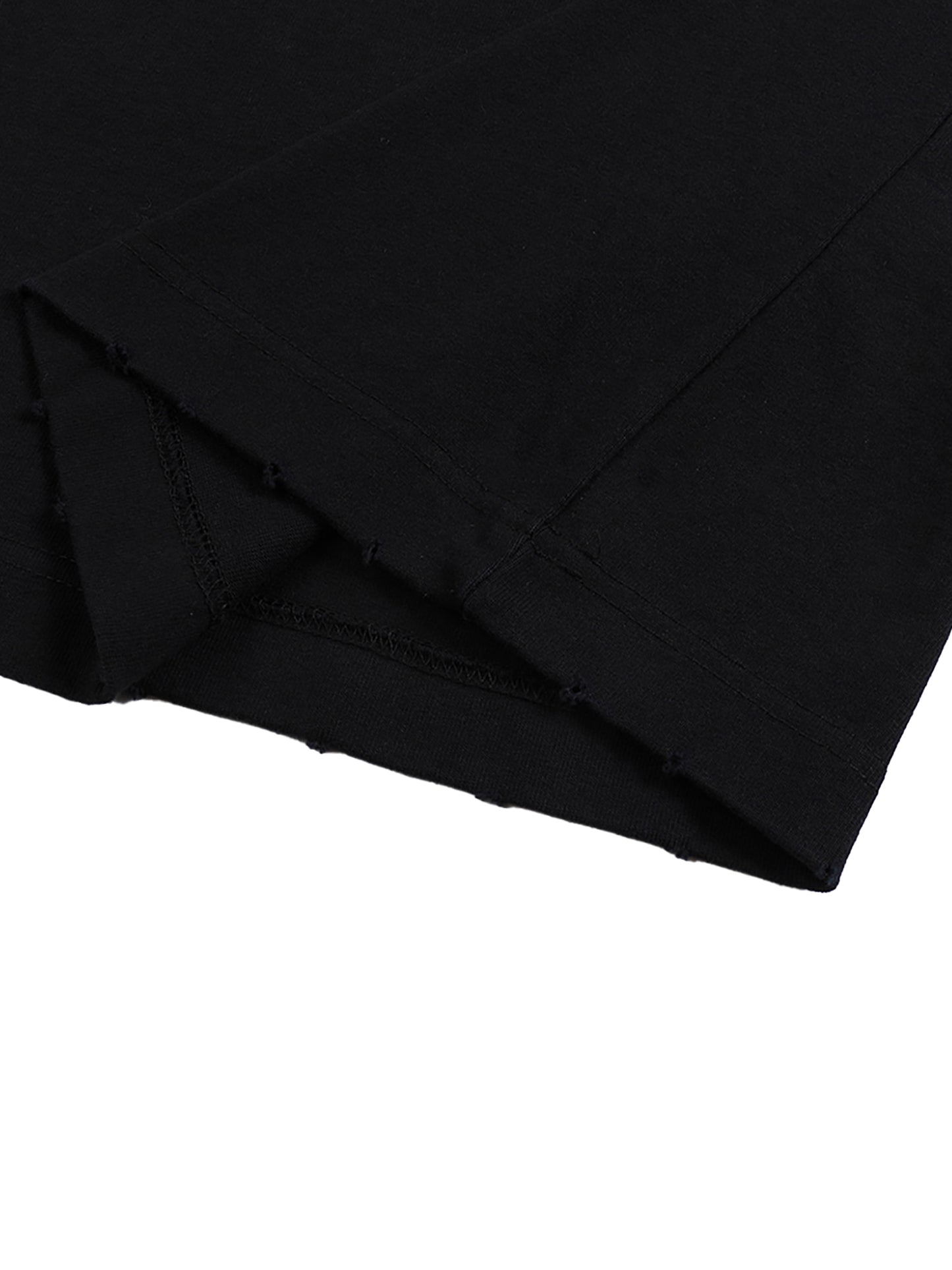 Hand-frayed T-shirt - Bigger The Dumbells, Bigger The...